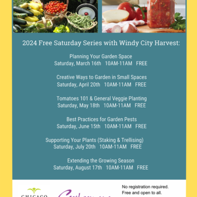 2024 Free Saturday Series with Windy City Harvest